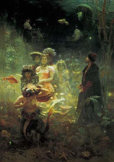 Ilya Repin Sadko in the Underwater Kingdom, China oil painting art